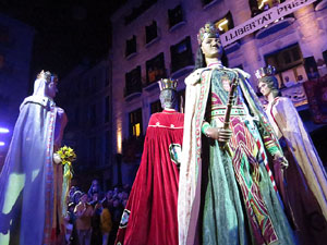 Fires 2018. Pregó de Fires. Balls de l'Àliga i els gegants de la ciutat