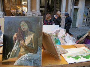 Fires 2018. Fira del Dibuix, la Pintura i la Fotografia a la Rambla de la Llibertat i la pla&ccedil;a del Vi, i Fira de l'Alimentaci&oacute