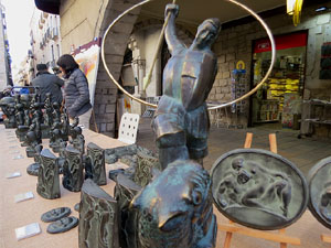 Fires 2018. Fira del Dibuix, la Pintura i la Fotografia a la Rambla de la Llibertat i la pla&ccedil;a del Vi, i Fira de l'Alimentaci&oacute