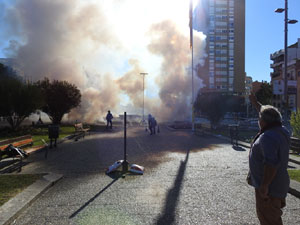 Fires 2018. La tronada dels Quatre Rius a la plaça Catalunya