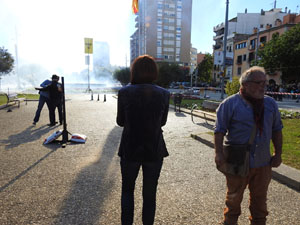 Fires 2018. La tronada dels Quatre Rius a la plaça Catalunya