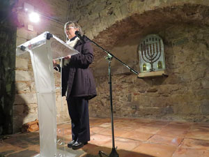 Nadal 2018 a Girona. Encesa de les llums de Hanukk&agrave; al pati dels Rabins