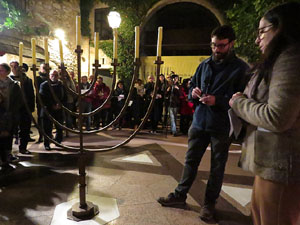 Nadal 2018 a Girona. Encesa de les llums de Hanukk&agrave; al pati dels Rabins