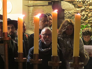 Nadal 2018 a Girona. Encesa de les llums de Hanukk&agrave; al pati dels Rabins