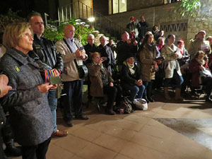 Nadal 2018 a Girona. Encesa de les llums de Hanukk&agrave; al pati dels Rabins