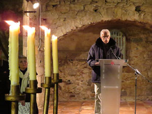 Nadal 2018 a Girona. Encesa de les llums de Hanukk&agrave; al pati dels Rabins