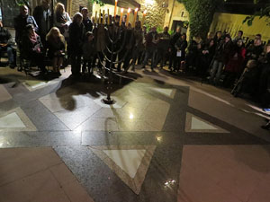 Nadal 2018 a Girona. Encesa de les llums de Hanukk&agrave; al pati dels Rabins