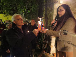 Nadal 2018 a Girona. Encesa de les llums de Hanukk&agrave; al pati dels Rabins