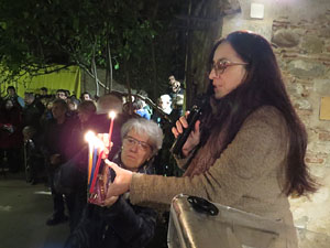 Nadal 2018 a Girona. Encesa de les llums de Hanukk&agrave; al pati dels Rabins