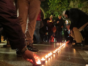 Nadal 2018 a Girona. Encesa de les llums de Hanukk&agrave; al pati dels Rabins