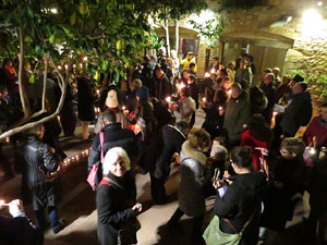 Nadal 2018 a Girona. Encesa de les llums de Hanukk&agrave; al pati dels Rabins