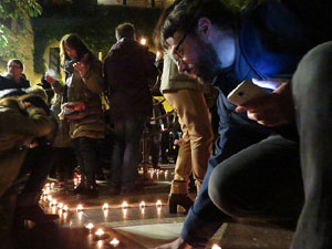 Nadal 2018 a Girona. Encesa de les llums de Hanukkà al pati dels Rabins