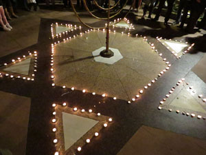 Nadal 2018 a Girona. Encesa de les llums de Hanukk&agrave; al pati dels Rabins