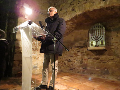 El regidor Eduard Berloso, durant el seu parlament