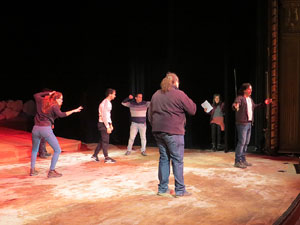 Nadal 2018 a Girona. Assaig de 'Els Pastorets de Girona' al Teatre Municipal