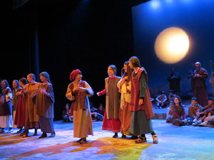 Nadal 2018 a Girona. Assaig de 'Els Pastorets de Girona' al Teatre Municipal