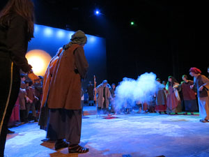 Nadal 2018 a Girona. Assaig de 'Els Pastorets de Girona' al Teatre Municipal