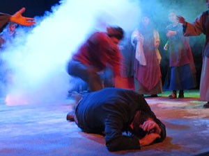 Nadal 2018 a Girona. Assaig de 'Els Pastorets de Girona' al Teatre Municipal