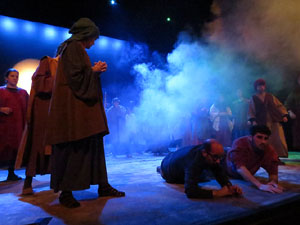 Nadal 2018 a Girona. Assaig de 'Els Pastorets de Girona' al Teatre Municipal