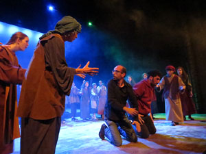 Nadal 2018 a Girona. Assaig de 'Els Pastorets de Girona' al Teatre Municipal