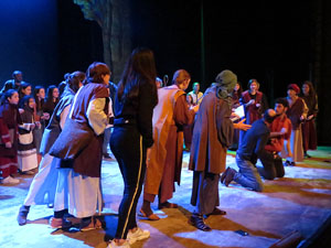 Nadal 2018 a Girona. Assaig de 'Els Pastorets de Girona' al Teatre Municipal