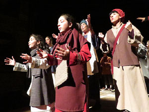 Nadal 2018 a Girona. Assaig de 'Els Pastorets de Girona' al Teatre Municipal