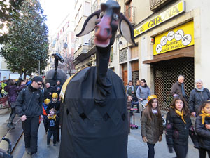 Nadal 2018 a Girona. Els Pastorets de la Mula Baba a la pla&ccedil;a del Pallol