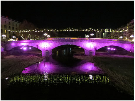 Nadal 2018 a Girona. VIBRA. Festa de la llum. Instal·lacions a diversos indrets de la ciutat