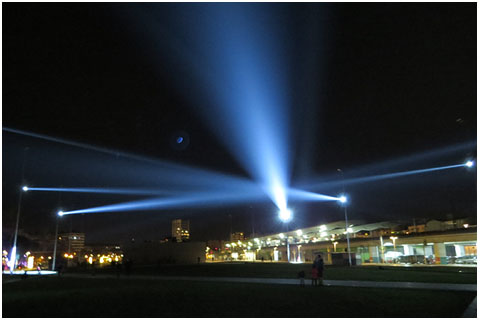 Espectacle Chased d�Elisava, al Parc Central