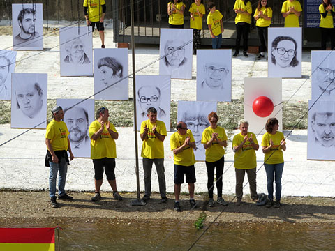 La instal·lació a l'Onyar