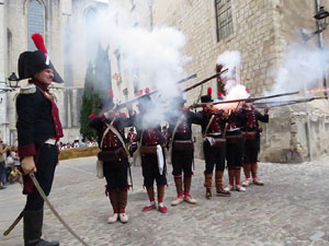 XI Festa Reviu els Setges Napole&ograve;nics de Girona. Combats a la pla&ccedil;a dels Ap&ograve;stols