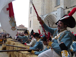 XI Festa Reviu els Setges Napole&ograve;nics de Girona. Combats a la pla&ccedil;a dels Ap&ograve;stols