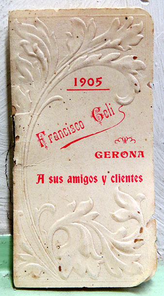 Calendari de 1905, obsequi de la Llibreria Geli