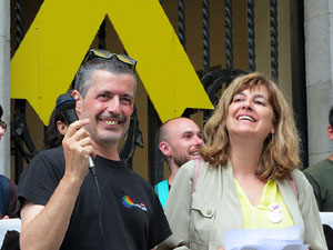 Concentració a la plaça del Vi per la independència i la llibertat dels presos polítics