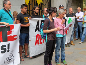Concentraci&oacute; a la pla&ccedil;a del Vi per la independ&egrave;ncia i la llibertat dels presos pol&iacute;tics