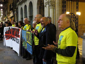 Concentraci&oacute; a la pla&ccedil;a del Vi per la llibertat dels presos pol&iacute;tics, amb Cims per la Llibertat