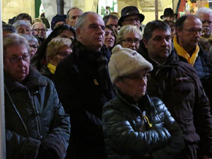Concentració a la plaça del Vi per la independència i la llibertat dels presos polítics