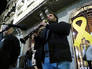 Concentració a la plaça del Vi per la independència i la llibertat dels presos polítics