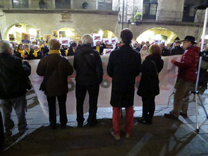 Concentració a la plaça del Vi per la independència i la llibertat dels presos polítics