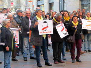 Concentració a la plaça del Vi el dijous 15 de març de 2018
