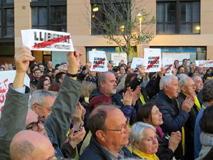 Concentraci&oacute; a la pla&ccedil;a de Santa Susanna del Mercadal