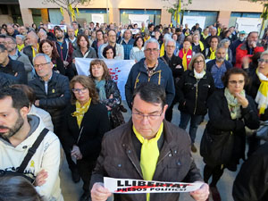 Concentraci&oacute; a la pla&ccedil;a de Santa Susanna del Mercadal