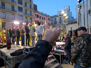Concentraci&oacute; a la pla&ccedil;a de Santa Susanna del Mercadal