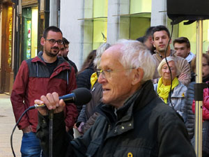Concentració a la plaça del Vi per la independència i la llibertat dels presos polítics