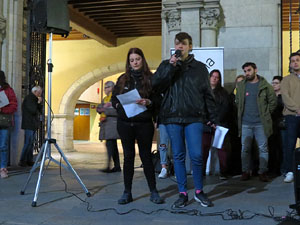 Concentració a la plaça del Vi per la independència i la llibertat dels presos polítics