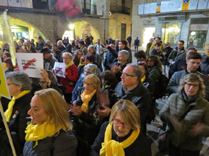 Concentració a la plaça del Vi per la independència i la llibertat dels presos polítics