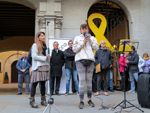 Concentraci&oacute; a la pla&ccedil;a del Vi per la independ&egrave;ncia i la llibertat dels presos pol&iacute;tics