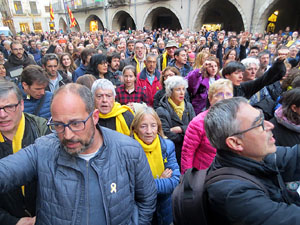 Concentraci&oacute; a la pla&ccedil;a del Vi per la independ&egrave;ncia i la llibertat dels presos pol&iacute;tics
