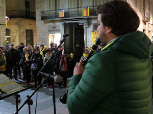 Concentració per la llibertat dels presos polítics a la plaça del Vi