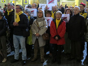 Concentraci&oacute; a la pla&ccedil;a del Vi per la independ&egrave;ncia i la llibertat dels presos pol&iacute;tics